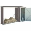 HABITAT ET JARDIN Abri Bûches Métal "Chicago" - 3.07 M² - 109 X 282 X 168 Cm - Gris Marronné - Gris Marronné.