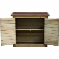 CÉMONJARDIN Armoire De Rangement De Jardin En Bois Traité 98x45x84cm, Lisboa 9 CÉMONJARDIN Armoire De Rangement De Jardin En Bois Traité 98x45x84cm, Lisboa -Rangement de jardin Soldes 1653371 3