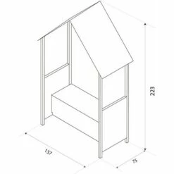 Banc De Jardin En Bois Coffre De Rangement Abribus Gardiun Alice Purple 75x137x223 Cm 9 Banc De Jardin En Bois Coffre De Rangement Abribus Gardiun Alice Purple 75x137x223 Cm -Rangement de jardin Soldes 16678668 4