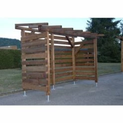 WMU Abri Bûches En Bois |8 Stères| Robuste -Rangement de jardin Soldes 16756086 3