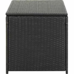 Boîte De Rangement De Jardin Résine Tressée Noir 100x50x50 Cm VidaXL -Rangement de jardin Soldes 16773306 3