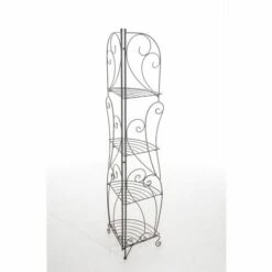 CLP Étagère D'angle En Fer Pliable Irma Bronze -Rangement de jardin Soldes 16986835 4