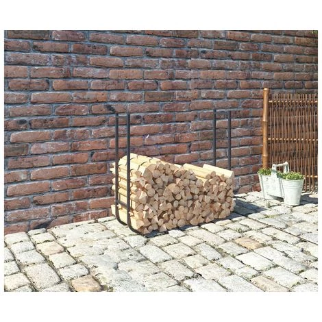 HABITAT ET JARDIN Range Bûches "Los Angeles" - 24 X 24 X 95 Cm - Gris 4 HABITAT ET JARDIN Range Bûches "Los Angeles" - 24 X 24 X 95 Cm - Gris – Image 2