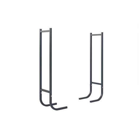 HABITAT ET JARDIN Range Bûches "Los Angeles" - 24 X 24 X 95 Cm - Gris 5 HABITAT ET JARDIN Range Bûches "Los Angeles" - 24 X 24 X 95 Cm - Gris – Image 3