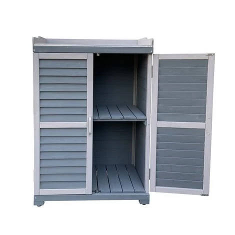 WILTEC Meuble De Jardin Avec Espace De Rangement Inférieur Table Pour Plantes Bandes De Protection Gris 3 WILTEC Meuble De Jardin Avec Espace De Rangement Inférieur Table Pour Plantes Bandes De Protection Gris