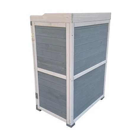 WILTEC Meuble De Jardin Avec Espace De Rangement Inférieur Table Pour Plantes Bandes De Protection Gris 4 WILTEC Meuble De Jardin Avec Espace De Rangement Inférieur Table Pour Plantes Bandes De Protection Gris – Image 2