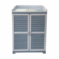 WILTEC Meuble De Jardin Avec Espace De Rangement Inférieur Table Pour Plantes Bandes De Protection Gris 9 WILTEC Meuble De Jardin Avec Espace De Rangement Inférieur Table Pour Plantes Bandes De Protection Gris -Rangement de jardin Soldes 17997996 3