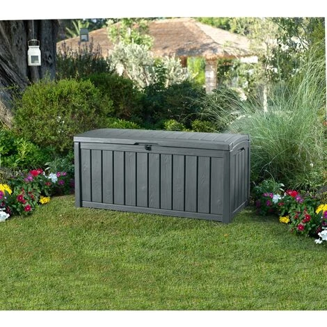 Keter Boîte De Rangement De Jardin Glenwood 390 L - Gris 7 Keter Boîte De Rangement De Jardin Glenwood 390 L - Gris – Image 5