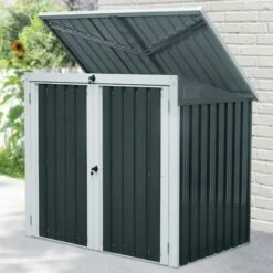 Zelsius Armoire à Matériel | Anthracite | Armoire De Jardin | 158 X 101 X 134 Cm -Rangement de jardin Soldes 18087859 3