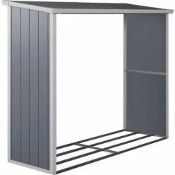 HABITAT ET JARDIN Abri Bûches Résine "Alexandre" - 2.11 M² - 242 X 87 X 190 Cm - Gris 7 HABITAT ET JARDIN Abri Bûches Résine "Alexandre" - 2.11 M² - 242 X 87 X 190 Cm - Gris -Rangement de jardin Soldes 18275113 3