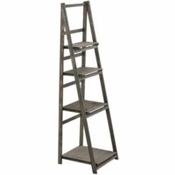 CLP Étagère échelle Lillian Marron Foncé -Rangement de jardin Soldes 18329544 3