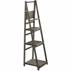 CLP Étagère échelle Lillian Marron Foncé -Rangement de jardin Soldes 18329544 5