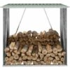 Abri De Stockage De Bois Acier Galvanisé 163x83x154 Cm Vert VidaXL 1 Abri De Stockage De Bois Acier Galvanisé 163x83x154 Cm Vert VidaXL -Rangement de jardin Soldes 18379428 1