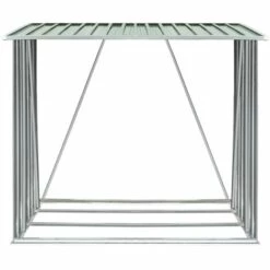 Abri De Stockage De Bois Acier Galvanisé 163x83x154 Cm Vert VidaXL -Rangement de jardin Soldes 18379428 5