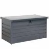 GARDEBRUK Coffre De Rangement Tôle D'acier Anthracite 120x62x63cm Verrouillable Clé Jardin -Rangement de jardin Soldes 18474941 1
