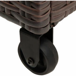 CASARIA Coffre De Rangement En Polyrotin Malle Boîte Stockage Jardin Terrasse - Brun Ou Noir Brun -Rangement de jardin Soldes 18476665 5