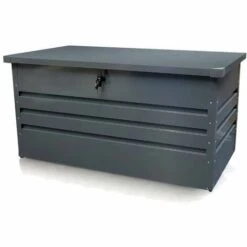 TERRE JARDIN Coffre De Rangement Jardin En Métal 100 X 61 X 62