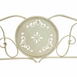 BISCOTTINI Étagère Pliante En Fer Forgé Multifonction Finition Blanche Patinée L48xPR27xH113cm -Rangement de jardin Soldes 18526595 4