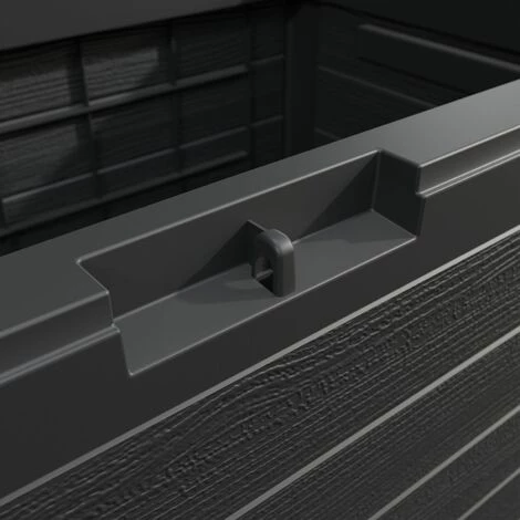 CASARIA Coffre De Rangement "Lille" 190 L Poignées Latérales Malle De Rangement Jardin Terrasse Balcon Anthracite 5 CASARIA Coffre De Rangement "Lille" 190 L Poignées Latérales Malle De Rangement Jardin Terrasse Balcon Anthracite – Image 3