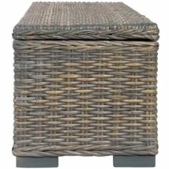 Boîte De Rangement Rotin Naturel Kubu Et Manguier 120 Cm Gris VidaXL 10 Boîte De Rangement Rotin Naturel Kubu Et Manguier 120 Cm Gris VidaXL -Rangement de jardin Soldes 18760863 4