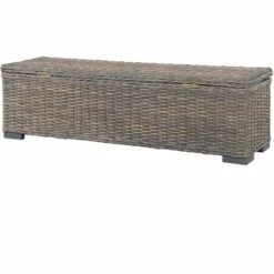 Boîte De Rangement Rotin Naturel Kubu Et Manguier 120 Cm Gris VidaXL 11 Boîte De Rangement Rotin Naturel Kubu Et Manguier 120 Cm Gris VidaXL -Rangement de jardin Soldes 18760863 5