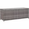 Boîte De Rangement De Jardin Gris 120x50x60 Cm Résine Tressée VidaXL 1 Boîte De Rangement De Jardin Gris 120x50x60 Cm Résine Tressée VidaXL -Rangement de jardin Soldes 18904043 1