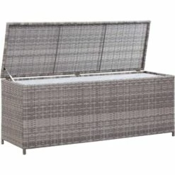 Boîte De Rangement De Jardin Gris 120x50x60 Cm Résine Tressée VidaXL 9 Boîte De Rangement De Jardin Gris 120x50x60 Cm Résine Tressée VidaXL -Rangement de jardin Soldes 18904043 3