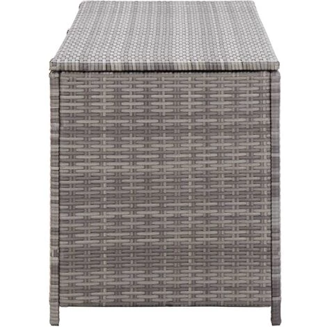 Boîte De Rangement De Jardin Gris 120x50x60 Cm Résine Tressée VidaXL 6 Boîte De Rangement De Jardin Gris 120x50x60 Cm Résine Tressée VidaXL – Image 4