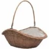 Panier à Bois De Chauffage Avec Poignée 60x44x55 Cm Saule VidaXL -Rangement de jardin Soldes 19074857 1