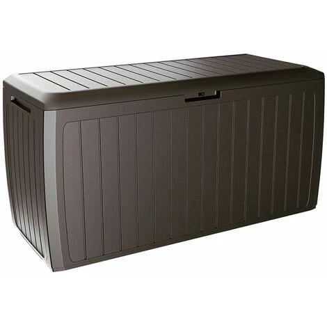 CASARIA Coffre Malle De Rangement 290 L Poids Max. 100 Kg Coussins Accessoires Jardin Board PLUS Braun (de) 3 CASARIA Coffre Malle De Rangement 290 L Poids Max. 100 Kg Coussins Accessoires Jardin Board PLUS Braun (de)