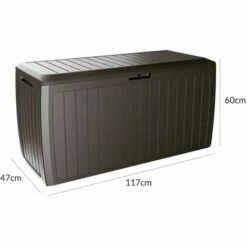 CASARIA Coffre Malle De Rangement 290 L Poids Max. 100 Kg Coussins Accessoires Jardin Board PLUS Braun (de) 11 CASARIA Coffre Malle De Rangement 290 L Poids Max. 100 Kg Coussins Accessoires Jardin Board PLUS Braun (de) -Rangement de jardin Soldes 19190296 5