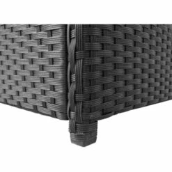 YOUTHUP Boîte De Rangement De Jardin Noir 120x50x60 Cm Résine Tressée -Rangement de jardin Soldes 19549630 4