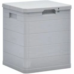 YOUTHUP Boîte De Rangement De Jardin 90 L Gris Clair