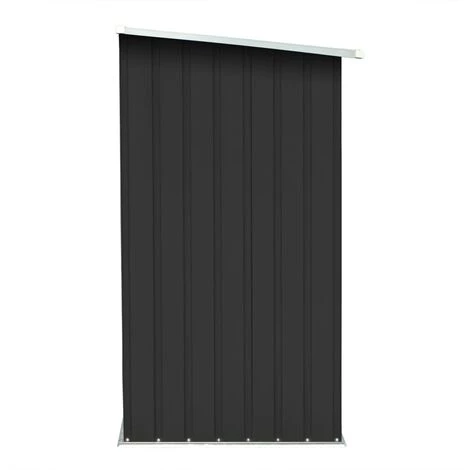 YOUTHUP Abri De Stockage à Bois Acier Galvanisé 163x83x154cm Anthracite 6 YOUTHUP Abri De Stockage à Bois Acier Galvanisé 163x83x154cm Anthracite – Image 4