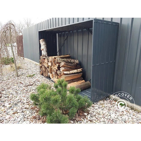 DANCOVER Abri De Stockage Pour Bois/parterre De Fleurs Surélevé, 1,1x0,5x1,8m ProShed®, Anthracite - Anthracite 7 DANCOVER Abri De Stockage Pour Bois/parterre De Fleurs Surélevé, 1,1x0,5x1,8m ProShed®, Anthracite - Anthracite – Image 5