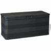 ASUPERMALL Boite De Rangement De Jardin Noir 117x45x56 Cm -Rangement de jardin Soldes 19768883 1