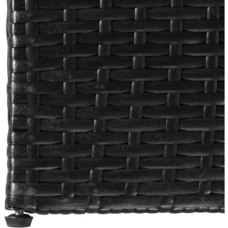 ASUPERMALL Boite De Rangement De Jardin Noir 150x100x100 Cm Resine Tressee 6 ASUPERMALL Boite De Rangement De Jardin Noir 150x100x100 Cm Resine Tressee – Image 4