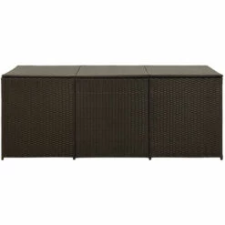 ASUPERMALL Boite De Rangement De Jardin Resine Tressee 180x90x75 Cm Marron 10 ASUPERMALL Boite De Rangement De Jardin Resine Tressee 180x90x75 Cm Marron -Rangement de jardin Soldes 19769302 4