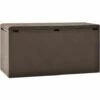 VidaXL Boîte De Rangement De Jardin Marron 114x47x60 Cm - Brun