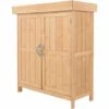 Outsunny Armoire De Jardin Sur Pied Double Porte étagère Et Toit Bitumé Relevable Dim. 74L X 43l X 88H Cm Bois Massif De Sapin - Beige 1 Outsunny Armoire De Jardin Sur Pied Double Porte étagère Et Toit Bitumé Relevable Dim. 74L X 43l X 88H Cm Bois Massif De Sapin - Beige -Rangement de jardin Soldes 20157748 1