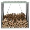 ASUPERMALL Abri De Stockage De Bois Acier Galvanise 163x83x154 Cm Vert -Rangement de jardin Soldes 21376354 1