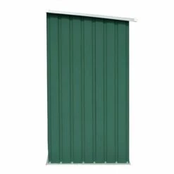 ASUPERMALL Abri De Stockage De Bois Acier Galvanise 163x83x154 Cm Vert -Rangement de jardin Soldes 21376354 4