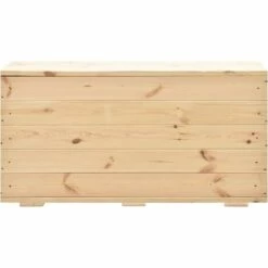 VidaXL Coffre De Rangement 100x54x50,7 Cm Bois De Pin Massif - Brun 10 VidaXL Coffre De Rangement 100x54x50,7 Cm Bois De Pin Massif - Brun -Rangement de jardin Soldes 22201097 4