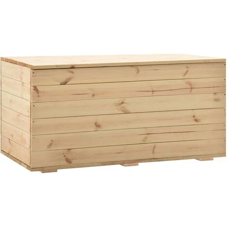 VidaXL Coffre De Rangement 120x63x60 Cm Bois De Pin Massif - Brun 3 VidaXL Coffre De Rangement 120x63x60 Cm Bois De Pin Massif - Brun