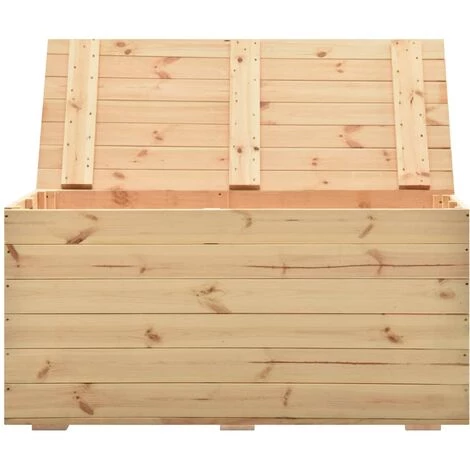 VidaXL Coffre De Rangement 120x63x60 Cm Bois De Pin Massif - Brun 6 VidaXL Coffre De Rangement 120x63x60 Cm Bois De Pin Massif - Brun – Image 4