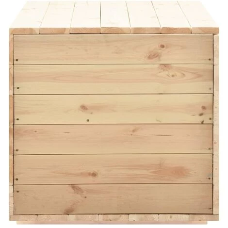 VidaXL Coffre De Rangement 120x63x60 Cm Bois De Pin Massif - Brun 7 VidaXL Coffre De Rangement 120x63x60 Cm Bois De Pin Massif - Brun – Image 5