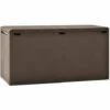 ASUPERMALL Boite De Rangement De Jardin Marron 114x47x60 Cm