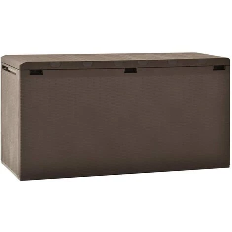 ASUPERMALL Boite De Rangement De Jardin Marron 114x47x60 Cm 3 ASUPERMALL Boite De Rangement De Jardin Marron 114x47x60 Cm