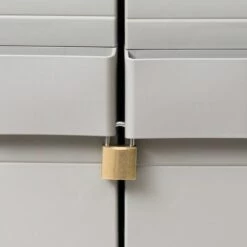 Topdeal Armoire De Rangement De Jardin Avec 4 étagères Noir Et Gris 11 Topdeal Armoire De Rangement De Jardin Avec 4 étagères Noir Et Gris -Rangement de jardin Soldes 23248695 5