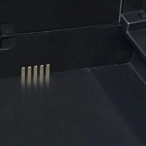 Topdeal Armoire De Rangement De Jardin Avec 2 étagères Noir 7 Topdeal Armoire De Rangement De Jardin Avec 2 étagères Noir – Image 5